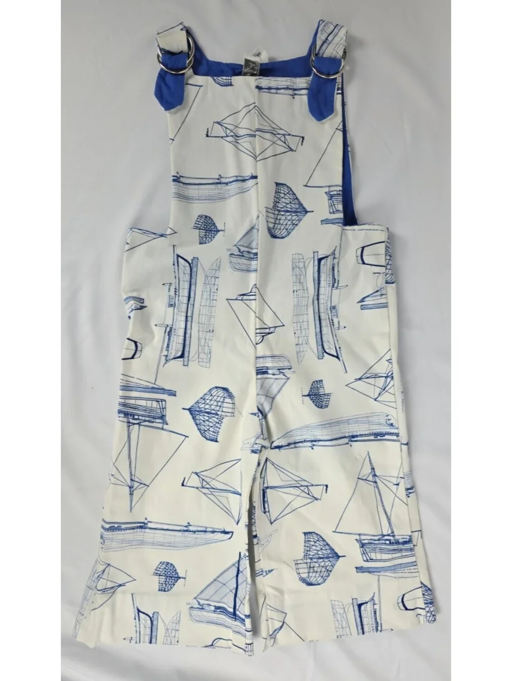 Vtg Ruth Scharf Lord & Taylor Nautical Todler Boy Overalls